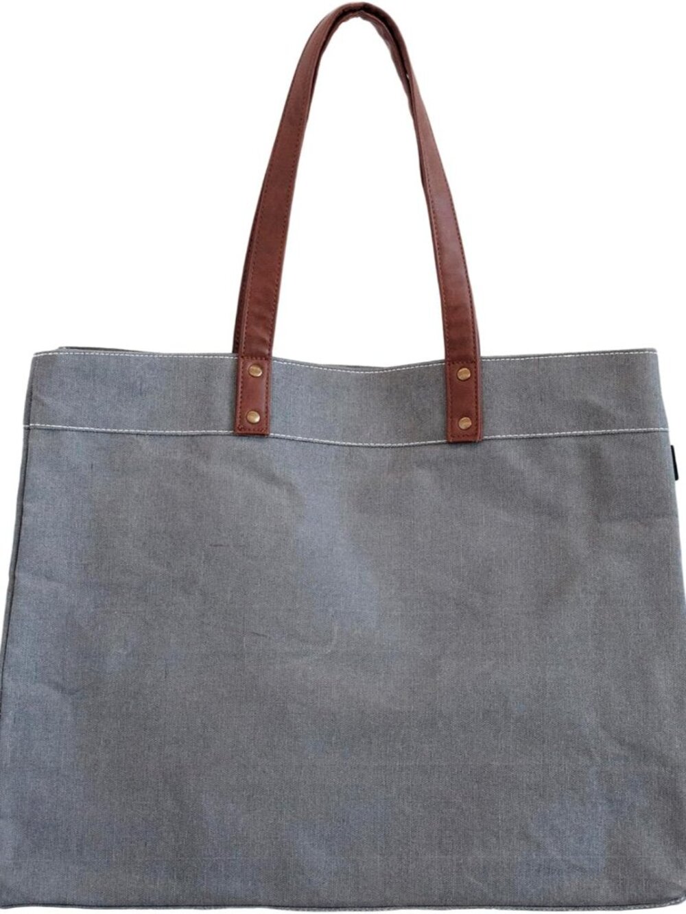Recycled Canvas Carryall Tote Bag